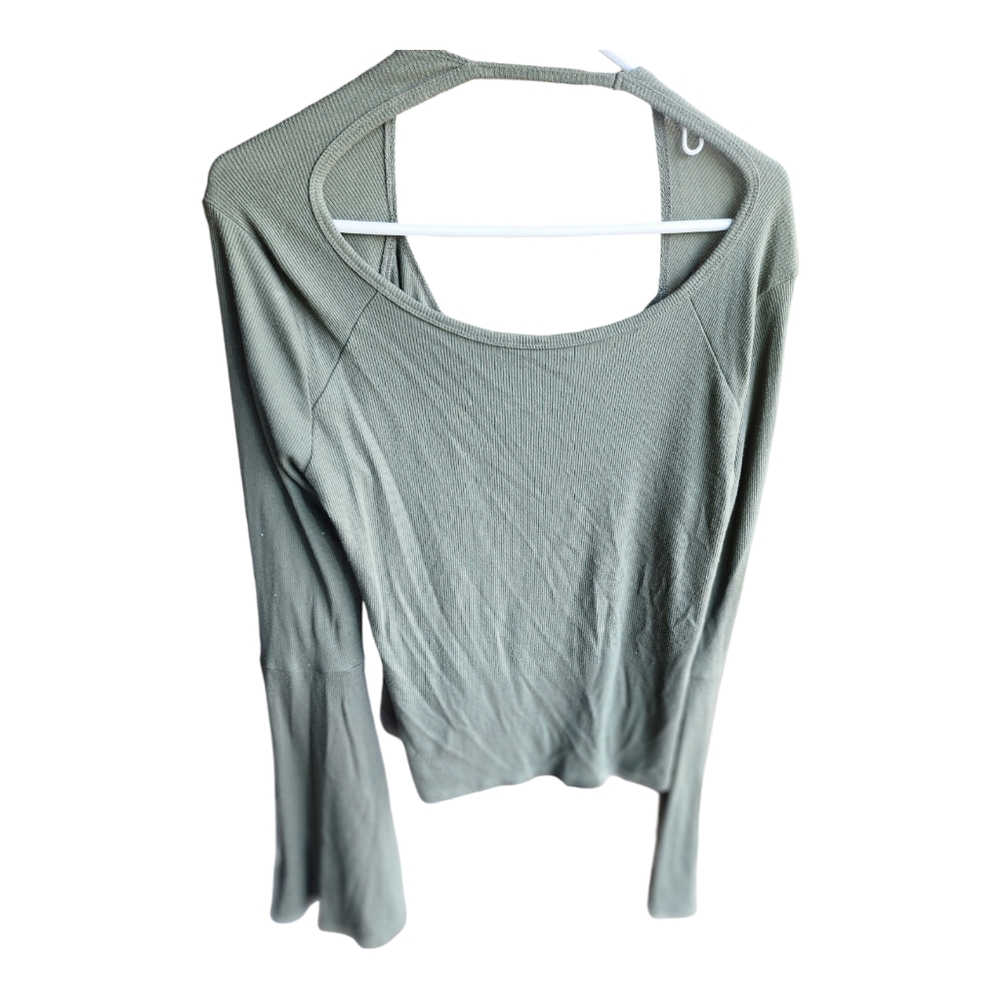 Hollister Long Sleeve Bell Sleeve Top green size L 3 for $12